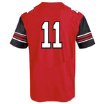 #11 Utah Utes Under Armour Premier Performance Football Jersey - Red