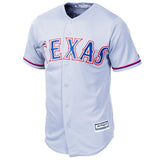 Texas Rangers Majestic Official Cool Base Jersey - Gray