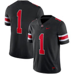 #1 Ohio State Buckeyes Nike Alternate Game Jersey - Black