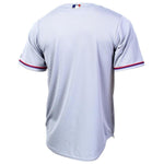 Texas Rangers Majestic Official Cool Base Jersey - Gray