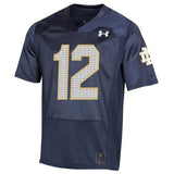 #12 Notre Dame Fighting Irish Under Armour College Football 150th Anniversary Replica Jersey - Navy