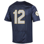 #12 Notre Dame Fighting Irish Under Armour College Football 150th Anniversary Replica Jersey - Navy