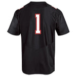 #1 Texas Tech Red Raiders Under Armour Replica Football Jersey - Black