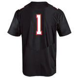 #1 Texas Tech Red Raiders Under Armour Replica Football Jersey - Black