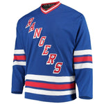 Wayne Gretzky New York Rangers adidas Heroes of Hockey Throwback Jersey - Blue