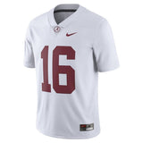 #16 Alabama Crimson Tide Nike Limited Football Jersey - White