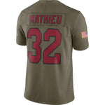 Tyrann Mathieu Arizona Cardinals Nike Salute To Service Limited Jersey - Olive