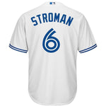 Toronto Blue Jays Marcus Stroman Majestic Official Cool Base Player Jersey - White